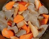 おいしい給食風、牛肉とこんにゃくの煮物！作り方7写真