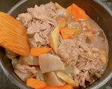 おいしい給食風、牛肉とこんにゃくの煮物！作り方13写真