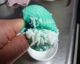 感動!みかんネットでゆで卵のみじん切り!作り方6写真