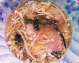 簡単★えのきとベーコンのかきたまスープ作り方4写真