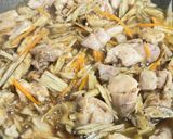 極上のプチッと感！もち麦鶏ごぼうご飯作り方6写真