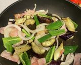 野菜とベーコンのバター醤油パスタ作り方2写真
