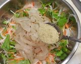 ヒラメの昆布〆サラダ作り方4写真
