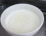レンジで簡単＊鮭フレークのお粥作り方2写真