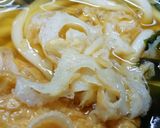 削りちくわ入りワカメきつねうどん作り方2写真