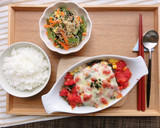 【主菜・副菜】さば缶とトマトのチーズ焼き作り方6写真