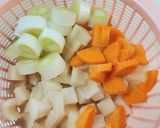 れんこんのあったかしょうがスープ作り方1写真