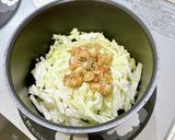 ホタテ水煮缶とキャベツのカレースープ作り方1写真