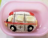 簡単！働く車大好き救急車ちびっ子お弁当作り方7写真