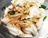 すぐり菜(大根)とササミの和え物作り方5写真