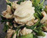 すぐり菜(大根)とササミの和え物作り方6写真
