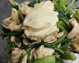すぐり菜(大根)とササミの和え物作り方6写真