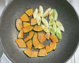 鶏むね肉とカボチャと長ネギの中華炒め作り方4写真