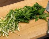 油揚げと水菜の煮びたし作り方2写真