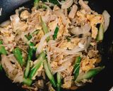 アスパラ、えのき、玉ねぎ、卵の生姜風味作り方5写真