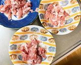 レンジ簡単きな粉生姜梅味噌ポン味甘酢酢豚作り方3写真