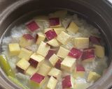 ＊鶏肉とさつま芋の中華粥＊作り方3写真