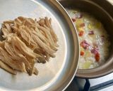 ＊鶏肉とさつま芋の中華粥＊作り方4写真