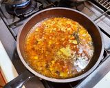 手作りスープの味噌ラーメン。濃厚八丁味噌作り方5写真