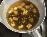 高野豆腐と生もずくのスープ（給食風）作り方4写真