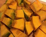 かぼちゃインゲン厚揚げと鶏肉の甘辛煮作り方1写真