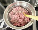 [幼児食]ひき肉とマッシュポテトの重ね焼作り方1写真