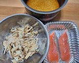 鮭ときのこの炊き込みご飯作り方3写真