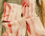 生姜たっぷり、アスパラ入り豚バラ生姜焼き作り方2写真