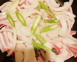 生姜たっぷり、アスパラ入り豚バラ生姜焼き作り方3写真