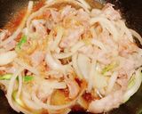 生姜たっぷり、アスパラ入り豚バラ生姜焼き作り方6写真