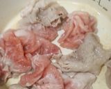 腸活♡豚肉とさつまいもの豆乳味噌スープ作り方2写真