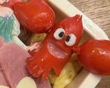 アリエル簡単キャラ弁とセバスチャン作り方4写真