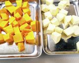 バジル風味☆カボチャとサツマイモのサラダ作り方1写真