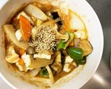 肉無根菜たっぷりきな粉オイポン味野菜炒め作り方23写真