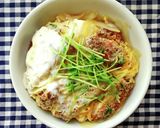 豆苗のカツ丼♪作り方1写真