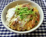 豆苗のカツ丼♪作り方2写真