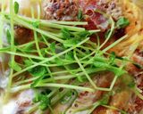 豆苗のカツ丼♪作り方3写真