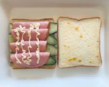 きゅうりとハムトーストサンド作り方3写真