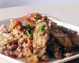 夕食10分★ごぼうの甘辛そぼろ煮★甘辛丼作り方6写真