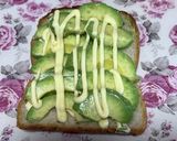 休日ブランチ♡アボガドチーズトースト作り方2写真