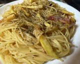 スパゲティ・サツマイモのペペロンチーノ作り方7写真