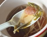 簡単！温まる水菜と梅干しのスープ作り方3写真