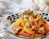 カボチャクリームパスタ作り方1写真