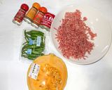 ひき肉南瓜のクミン炒め♪冷え性に簡単薬膳作り方1写真