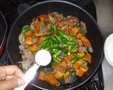 ひき肉南瓜のクミン炒め♪冷え性に簡単薬膳作り方7写真
