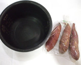 さつま芋♪焼き芋風炊飯器で便秘に簡単薬膳作り方1写真