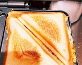 チーズがとろーりホットサンド作り方5写真