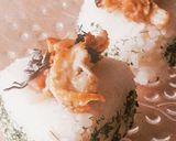 国旗カラーパリおにぎり★青のり&ホタテ梅作り方5写真