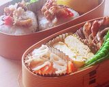 国旗カラーパリおにぎり★青のり&ホタテ梅作り方6写真