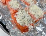 サーモンのハーブマヨパン粉焼き作り方3写真